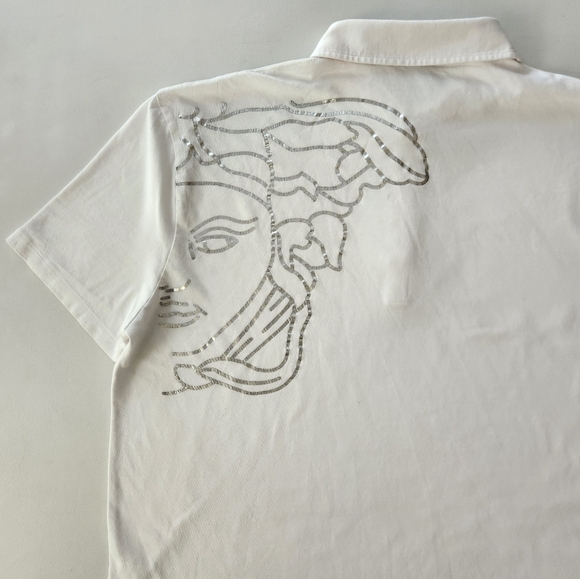 Versace Collection Gianni Versace Classic White Polo Shirt - Picture 1 of 13